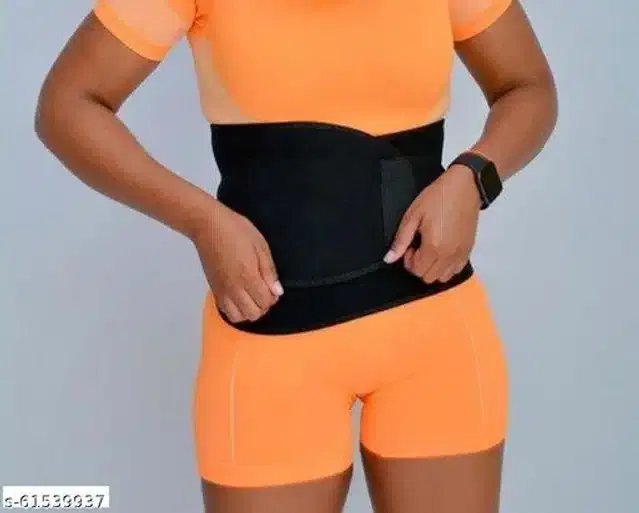 Sweat Belt for Unisex (Black, Free Size)