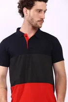Colorblocked Polo T-Shirt for Men 