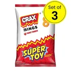 Crax Rings Tangy Tomato 53 g (Pack of 3)