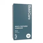 Bold Care Multi-Textured Condoms, Ribbed, Dotted & Contoured, Lubricated, 10 Pcs