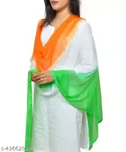 Chiffon Solid Dupatta for Women (Multicolor, 2.15)