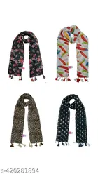 Poly Chiffon Printed Scarves for Women 