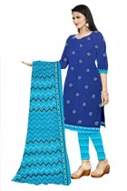 शारदा क्रिएशन क्रेप फ्लोरल प्रिंट सलवार सूट अस्टीचड 