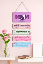 Khatu Crafts Wall Hanging for Mom 25x12x2