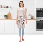 Krishna E Quilted Brown Multi Flower Apron 68x58cms 