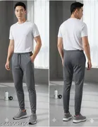 Cotton Pants for Men, Blue & Grey, Pack of 2 