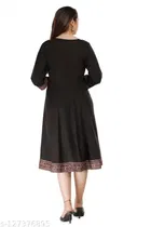 Anarkali Rayon Solid Kurti for Women 