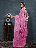 Georgette Printed Saree for Women 
