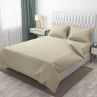 SKAP Satin Double Bedsheet 90x100 Inch with 2 Pillow Cover 