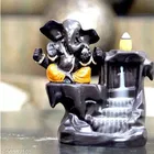 Lord Ganesha Water Fountain with 10 Smoke Backflow 