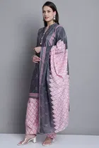 Cotton Printed Kurta with Pant & Dupatta 