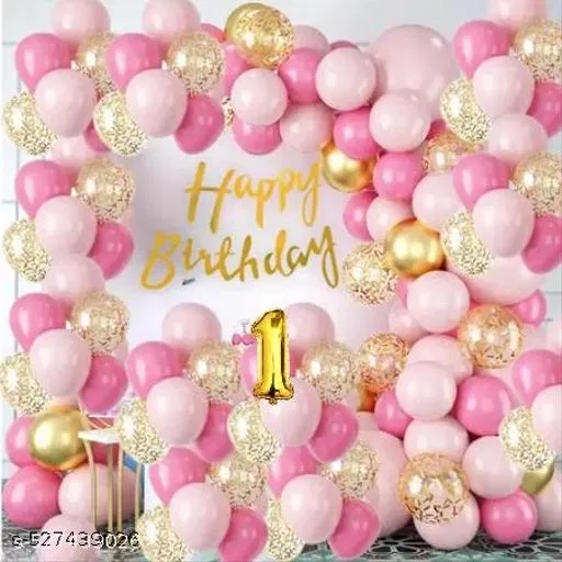 39 Pcs 1st Birthday Decoration kit, Multicolour, Set of 1
