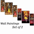 MDF 2 Pcs Designer Wall Painting for Home & Office 