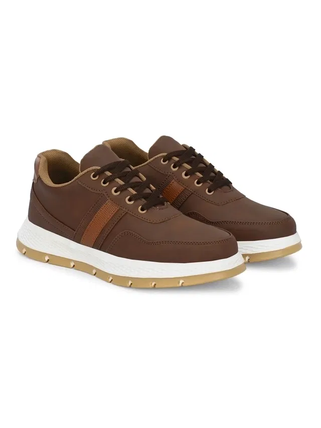 Casual Shoes for Men (Brown, 7)