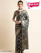 Organza Zari Woven Saree for Women 