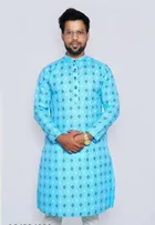 Cotton Printed Full Sleeves Kurta for Men 