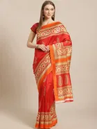 Mysore Silk Printed Saree for Women 