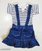 Dungaree with Top for Girls 
