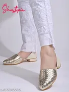 Textured Synthetic Ballerinas for Women 