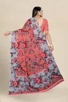 SVB जॉर्जेट साड़ी विद ब्लाउज फॉर विमेंस 