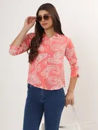 Rayon Printed Shirt for Women 