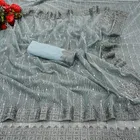 Lycra Blend Embellished Saree for Women 