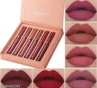 Liquid Lipstick for Women, Multicolor, Pack of 6
