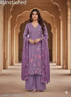 Silk Blend Punjabi/All Over Suits for Women 