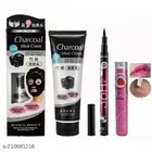 Charcoal Face Mask & Eyeliner with Lip Balm 