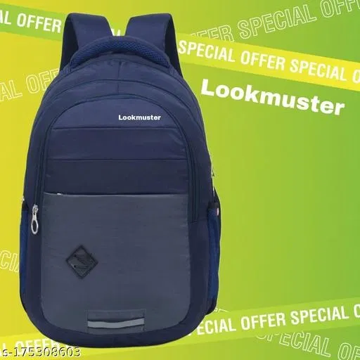 Nylon Backpack for Men & Women, Blue