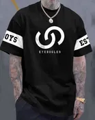 Round Neck Printed Cotton Blend T-shirts for Men 