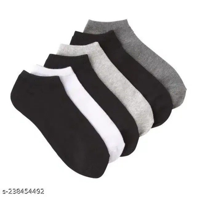Cotton Socks for Men (Multicolor, Set of 6)