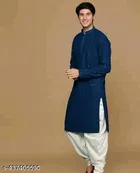 Chikankari Mandarin Neck Kurta for Men 