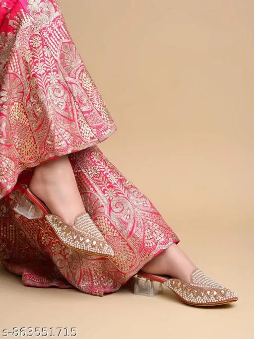 Shoetopia Heel Sandals - Red (IND-7)