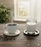 Iron Coster Set, White, Pack of 6