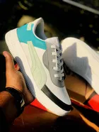Casual Shoes for Men, White & Blue 