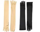 Cotton Solid Full Hand Gloves for Men & Women 