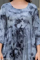 Rayon Kurti for Women, Grey 