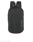 Polyester Backpack for Men (Black)