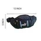 Polyester Waist Bag for Men & Women (Navy Blue)