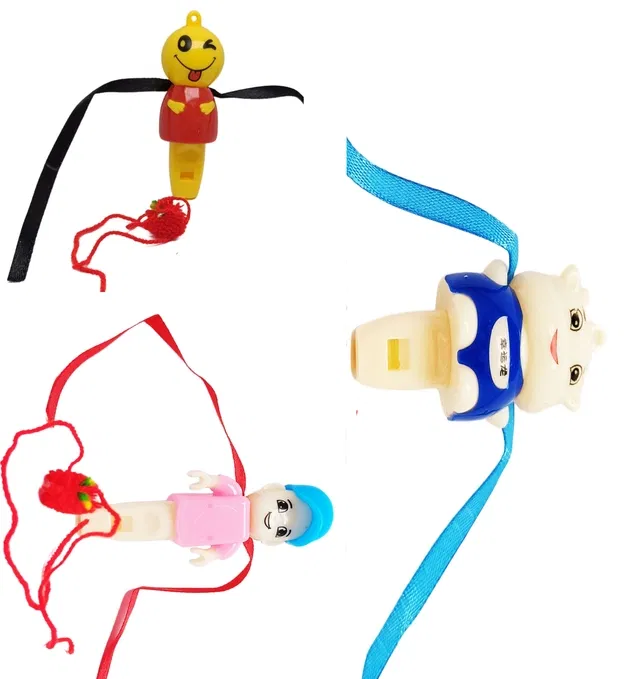 Synthetic Rakhi for Kids (Multicolor, Pack of 4)