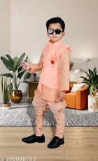 Cotton Blend Sherwani for Boys 