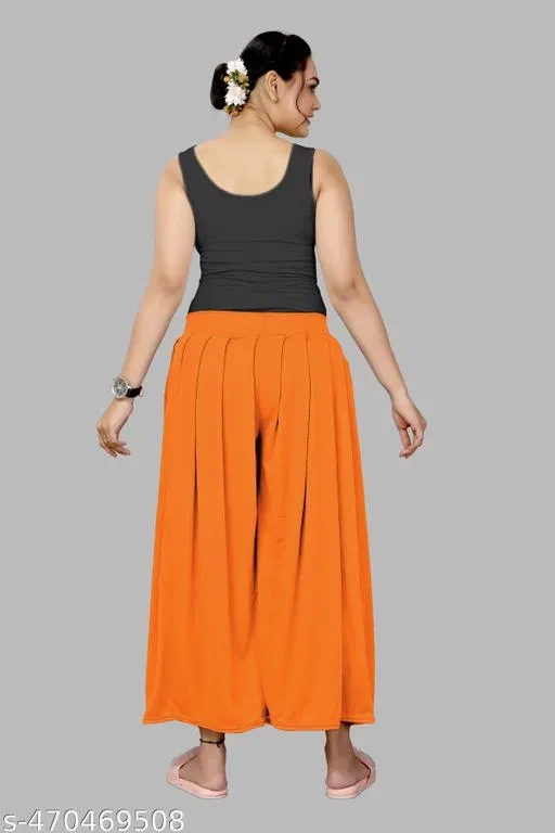 Palazzos for Women (Orange, L)