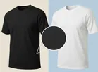 Polyester Round Neck T-shirt for Men, Multicolour, Pack of 2 