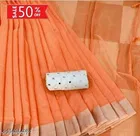 Linen Blend Saree for Women 