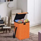 Canvas Laundry Basket ,Orange