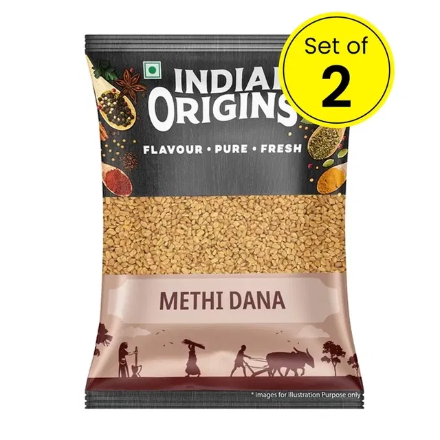 इंडियन ओरिजिन्स मेथी दाना 2X50 g (सेट ऑफ 2)
