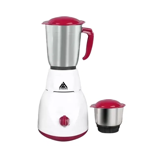 Athots 550W Juicer Mixer Grinder (2 Jars, Red)