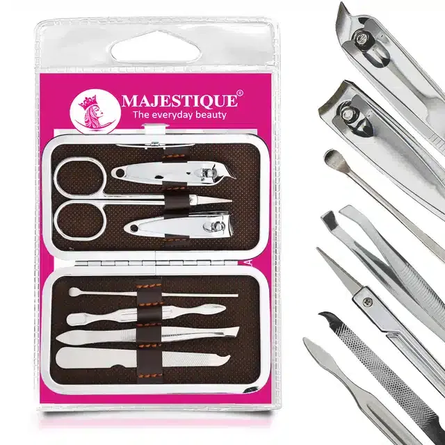 Majestique Manicure Pedicure Tool Kit (Pack of 7) (B-74)