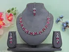 Necklace Set Pink Free Size for Women